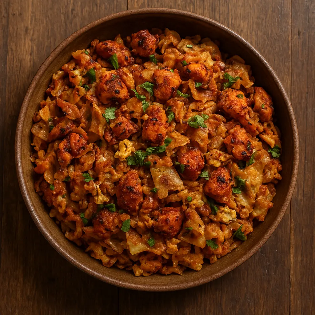 Chicken Tikka Kothu Paratha at Olive South Indian Cuisine Calgary